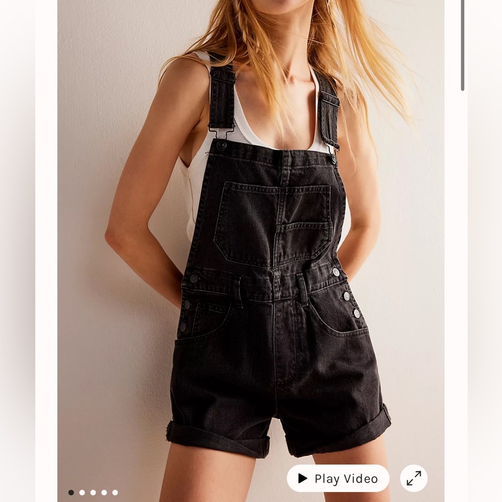 We The Free Ziggy Shortalls, Mineral Black, Medium.